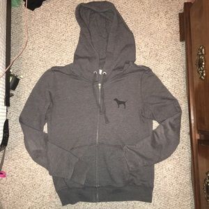 Victoria Secret Pink Zip-Up Hoodie - Medium